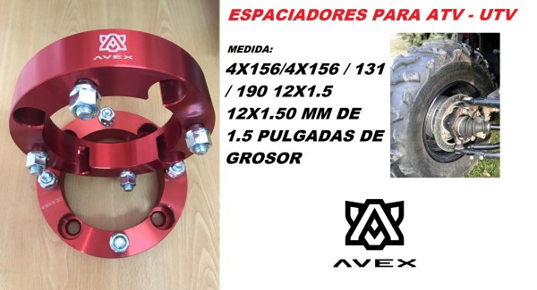 4X156/4X156 / 131 / 190 12X1.5 y 3/8 R 1.5 ´´